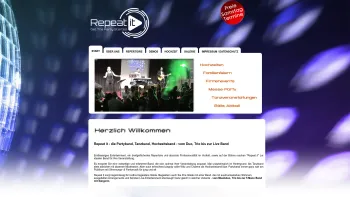 Website Screenshot: REPEAT IT Top Partyband, Tanzband, Hochzeitsband - REPEAT IT - TOP Band, Partyband, Hochzeitsband Salzburg,.. - Date: 2023-06-26 10:20:02