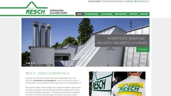 Website Screenshot: Spenglerei und Dachdeckerei Gerhard Resch GesmbH - Resch Spenglerei Dachdeckerei - Resch - Spenglerei und Dachdeckerei - Date: 2023-06-14 10:44:48