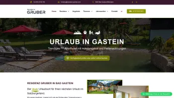 Website Screenshot: Residenz Gruber, Hotel-Konzept GmbH - Willkommen - Residenz Gruber - Date: 2023-06-26 10:20:02