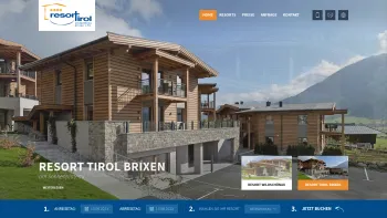 Website Screenshot: Apartment und Ferienwohnungen Resort Tirol Wildschönau - Home - Resort Tirol Wildschönau Brixen i. Th. - Wildschönau - Date: 2023-06-15 16:02:34