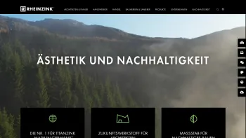Website Screenshot: RHEINZINK GmbH & Co. KG - RHEINZINK - Ihr Unternehmen für Titanzink | rheinzink.at - Date: 2023-06-26 10:20:05