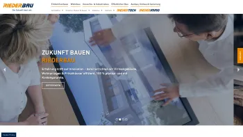 Website Screenshot: Rieder Bau GmbH & Co KG Hoch und Tiefbau - RIEDERBAU Kufstein: Mit RIEDERBAU Ihr Haus bauen | Das Bauunternehmen in Schwoich, Tirol. - Date: 2023-06-26 10:20:08