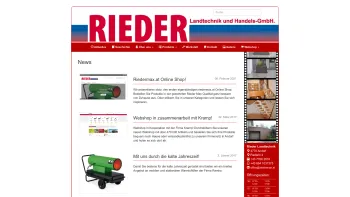Website Screenshot: RIEDER Landtechnik und Handels-GmbH - Riedermax.at - Date: 2023-06-26 10:20:08