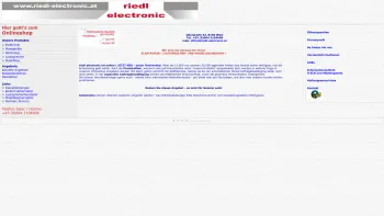 Website Screenshot: riedl electronic Inh. Josef Riedl - Startseite - Date: 2023-06-26 10:20:08