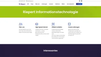 Website Screenshot: Riepert Informationstechnologie OHG - Startseite - Willkommen bei Riepert Informationstechnologie - Riepert IT - Date: 2023-06-14 10:44:48