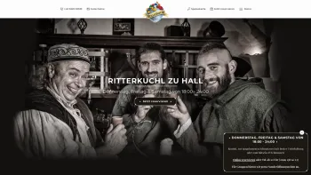 Website Screenshot: Bauernkeller Ritterkuchl Ritterkuchl - Ritteressen mit Showprogramm in der Ritterkuchl zu Hall in Tirol - Date: 2023-06-26 10:20:11