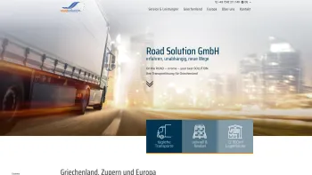 Website Screenshot: Road Solution Logistik Service GmbH - Road Solution - Spedition für Transporte Griechenland & Europa - Date: 2023-06-15 16:02:34