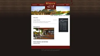 Website Screenshot: Weinbau Buschenschank Rödler - Rödler.at - Weingut, Buschenschank, Höflein - Date: 2023-06-15 16:02:34