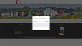 Website Screenshot: Gemeindeamt Rohr im Rohr Kremstal RiS-Kommunal - Rohr im Kremstal - GEM2GO WEB - Zentrum - Date: 2023-06-14 10:44:51