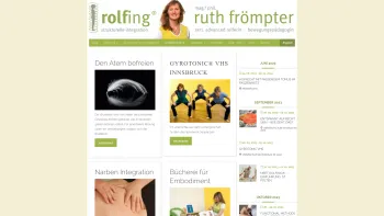 Website Screenshot: Praxis für Rolfing Strukturelle Integration Mag.a Ruth Frömpter - rolfing® | ruth frömpter | Strukturelle Integration - Date: 2023-06-15 16:02:34