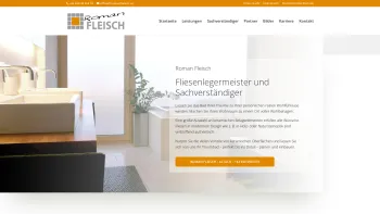 Website Screenshot: Roman Fleisch Fliesenlegermeister aus Vorarlberg - Fliesenleger Vorarlberg - Roman Fleisch - Fliesenlegermeister und Sachverständiger - Date: 2023-06-26 10:20:18