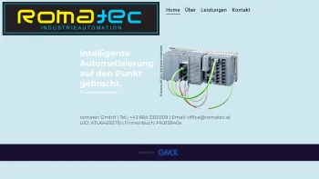 Website Screenshot: romatec Industrieautomation - Home - Date: 2023-06-26 10:20:18