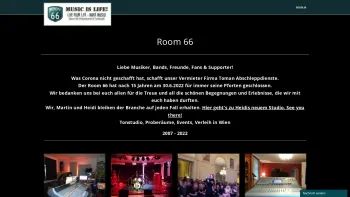 Website Screenshot: Room 66 - Room 66 - Dein Proberaum und Tonstudio in Wien - Date: 2023-06-26 10:20:20