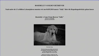 Website Screenshot: ROSEBELLY´S GOLDEN RETRIEVER - GOLDEN RETRIEVER WELPEN - ROSEBELLY`S FCI/ÖKV/ÖRC - Date: 2023-06-15 16:02:34