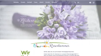 Website Screenshot: Blumen Rosenhammer Gärtnerei in Oetz und Silz Florist Blumengeschäft - Startseite - Blumen Rosenhammer Oetz - Date: 2023-06-26 10:20:20