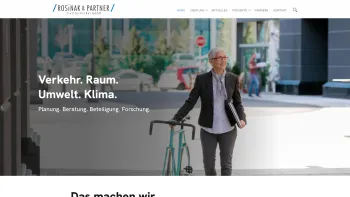 Website Screenshot: Rosinak Partner ZT GmbH - Verkehr. Raum. Umwelt. Klima. | Rosinak & Partner - Date: 2023-06-26 10:20:20