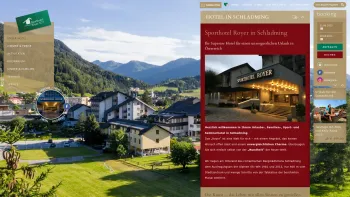 Website Screenshot: Sporthotel Royer Schladming - 4 Sterne Superior Hotel Schladming, Sporthotel Royer, Schladming - Date: 2023-06-26 10:20:23