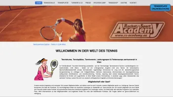 Website Screenshot: Tenniszentrum Faradaygasse Racketsport Academy Wien - Tennis in Wien / Tennisverein / Tenniskurse - Date: 2023-06-14 10:46:49