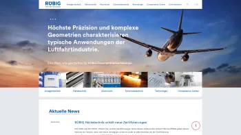 Website Screenshot: FRANZ RÜBIG & SÖHNE GmbH & Co KG - Technologieführer bei Wärmebehandlungen | RÜBIG - Date: 2023-06-26 10:20:23