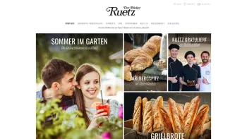 Website Screenshot: Arlberger Bäckerei Ruetz - Der Bäcker Ruetz - Date: 2023-06-26 10:20:26