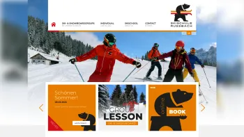 Website Screenshot: Skischule SnowSports Russbach. Skikurse Skifahren und Snowboarden in der Urlaubsregion Dachstein West in Österreich Salzburg. Gebo - Startseite :: Skischule Russbach - EN - Date: 2023-06-26 10:20:26