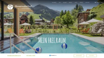 Website Screenshot: Raiffeisenbank Saalbach Hinterglemm Viehhofen - Rosentalerhof Hotel & Appartements in Saalbach Hinterglemm - Date: 2023-06-26 10:20:29