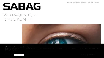 Website Screenshot: Baumanagement Salzburg . SABAG - SABAG | Baumanagement Salzburg | Bauplanung | Bauträger - Date: 2023-06-26 10:20:29