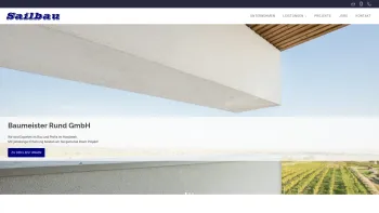 Website Screenshot: Baumeister Werner Rund - Sailbau - Baumeister Rund GmbH - Bauunternehmen in Niederösterreich und Wien - Date: 2023-06-26 10:20:32