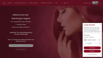 Website Screenshot: FRISIERSTÜBERL REGINA MAYRHOFER - Hair-Design Regina | Hair-Design - Date: 2023-06-26 10:20:32