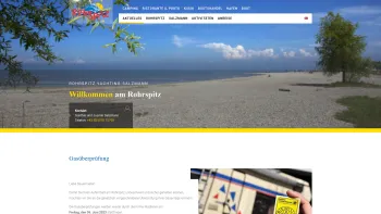 Website Screenshot: Salzmann Erlebnis Rohrspitz Partyschiff Hafen Campingplatz Bootshandel Wasserski - Rohrspitz Yachting Salzmann - Salzmann - Date: 2023-06-14 10:44:57