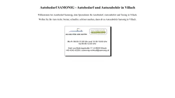 Website Screenshot: Autobedarf SAMONIG - Autobedarf SAMONIG - Autobedarf und Autozubehör in Villach - Date: 2023-06-26 10:20:35