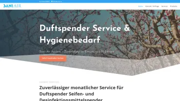 Website Screenshot: Nikolaus Startseite - Duft- Seifen und Desinfektionsmittelspender von Sani Air Austria - Date: 2023-06-14 10:44:57