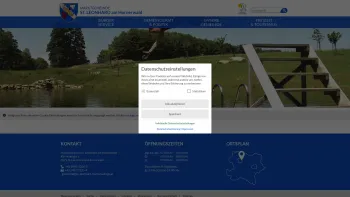 Website Screenshot: Gemeindeamt St Leonhard am index - Sankt Leonhard am Hornerwald - GEM2GO WEB - Startseite - Date: 2023-06-26 10:20:38