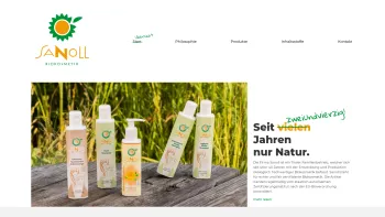 Website Screenshot: Sanoll Biokosmetik GmbH - Tiroler Biokosmetik nach höchsten Standards – Sanoll Biokosmetik - Date: 2023-06-26 10:20:38