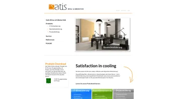 Website Screenshot: satis klima & kältetechnik GmbH - Satis Klima- & Kältetechnik | IT-Klimatisierung, Raumklimatisierung und Industriekühlung - Date: 2023-06-15 16:02:34