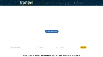 Website Screenshot: Reisebüro Scharinger Flug-Bus-Schiffsreisen GesmbH - Scharinger Reisen - buchen Sie Ihre Traumreise - Date: 2023-06-26 10:20:44
