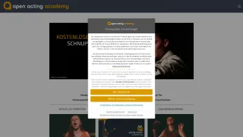 Website Screenshot: Open Acting Academy Konservatorium für Schauspiel - Open Acting Academy - Konservatorium für Schauspiel - Date: 2023-06-15 16:02:34