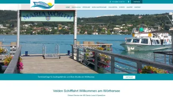 Website Screenshot: Schiffahrt Velden GmbH - Velden Schifffahrt > Velden Schifffahrt - Date: 2023-06-26 10:20:50
