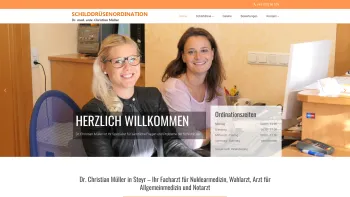 Website Screenshot: Dr. Christian Müller - Schilddrüsenordination Oberösterreich | Dr. Christian Müller in 4400 Steyr - Date: 2023-06-26 10:20:50