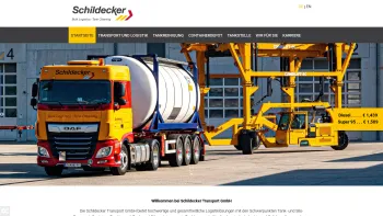 Website Screenshot: Schildecker Transport GmbH - Willkommen bei Schildecker Transport GmbH mit gezielter Logistiklösung - Date: 2023-06-15 16:02:34