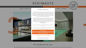 Website Screenshot: Schimautz GmbH - Ihr Installateur aus Graz - Schimautz Ges.m.b.H. - Date: 2023-06-26 10:20:50