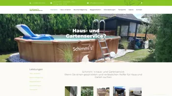 Website Screenshot: Schimmis Haus & Gartenservice - Schimmis Haus + Gartenservice - Date: 2023-06-26 10:26:43