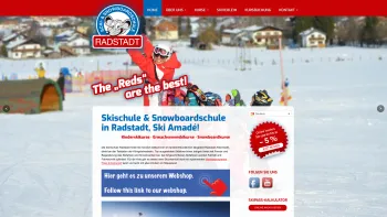 Website Screenshot: Schi und Snowboardschule Radstadt - Skischule & Snowboardschule in Radstadt, Ski Amadé - Kinderskikurse · Erwachsenen Skikurse · SnowboardkurseSkischule Radstadt - Date: 2023-06-26 10:20:53