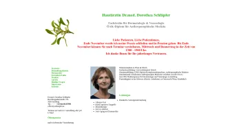 Website Screenshot: Hautärztin Dr.med. Dorothea Schläpfer - Hautärztin Dr.med. Dorothea Schläpfer - Date: 2023-06-15 16:02:34