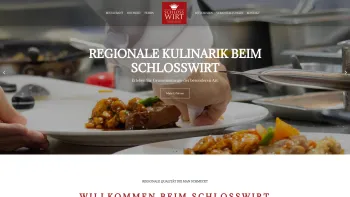 Website Screenshot: Schlosswirt Kornberg - schlosswirt.com – Fein essen im Schloss Kornberg beim Schlosswirt - Date: 2023-06-26 10:20:56