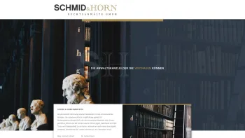 Website Screenshot: Schmid Horn Rechtsanwälte-Partnerschaft - SCHMID & HORN | Rechtsanwälte GmbH - Date: 2023-06-15 16:02:34