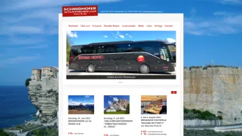 Website Screenshot: Schmidhofer Autounternehmen GmbH - Schmidhofer Reisen - Kulturreisen, Städtereisen, Ausflugsfahrten - Date: 2023-06-26 10:20:56