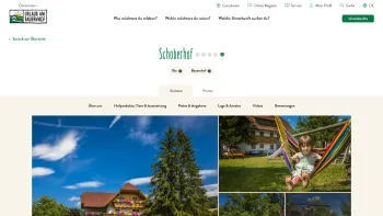 Website Screenshot: Schoberhof Mariapfarr Bauernhof Urlaub Appartment Entspannung Erholung Well - Schoberhof in St. Andrä, Salzburger Lungau | Urlaub am Bauernhof - Date: 2023-06-26 10:21:01