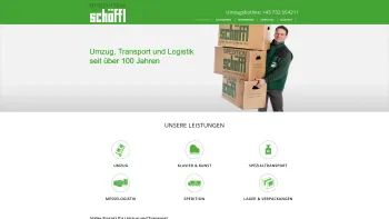 Website Screenshot: Leopold Schöffl GmbH & Co KG - Schöffl Spedition Linz - Umzüge & Übersiedlungen - Date: 2023-06-15 16:02:34