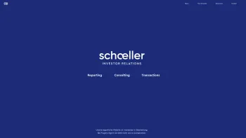 Website Screenshot: Schoeller Corporate Communications - schoeller-corp - Date: 2023-06-14 10:45:03